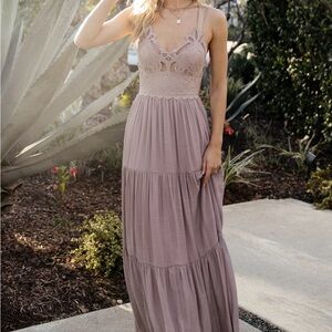 Baltic Born Summerlin Lace Top Maxi Sundress